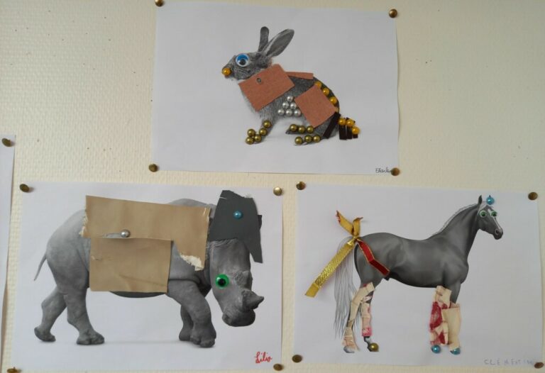 Idée Page De Garde Arts Plastiques Les Animaux Hybrides Arts visuels en Ce1: Habiller des animaux